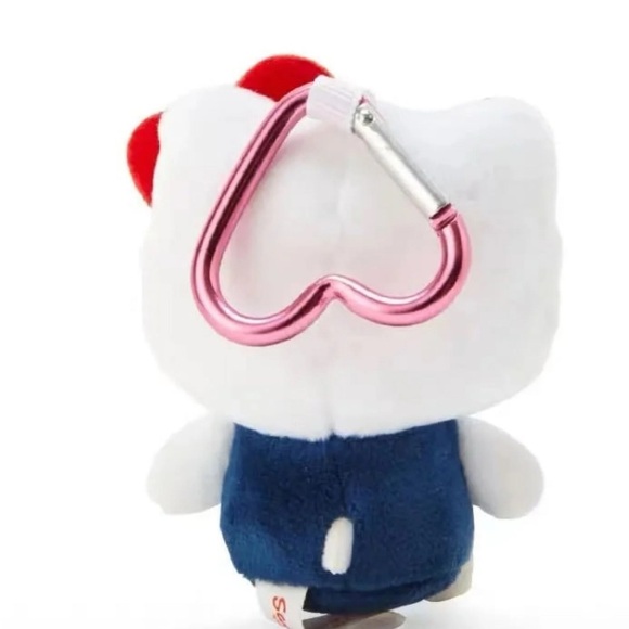 Hello Kitty Plush Keychain with Red Bow - Picture 5 of 7
